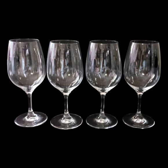 4 Villeroy & Boch Red Wine Glasses NEW Goblets Collection Entree Crystal Clear. - Picture 7 of 13